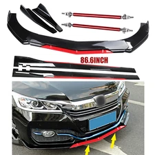 Front Bumper Lip Splitter Spoiler 86.6Side Skirt For Honda Accord Body Kit