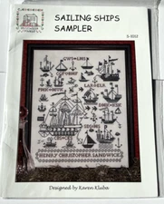 Rosewood Manor "Sailing Ships Sampler" Cross Stitch Pattern
