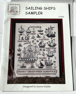Rosewood Manor ''Sailing Ships Sampler'' Cross Stitch Pattern