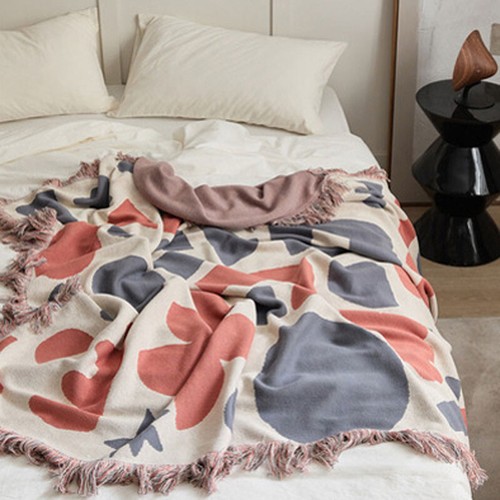 Bohemia Knitted Throw Blanket Tassel Rug Nap Sofa Couch Cover 130*160cm - Picture 3 of 23