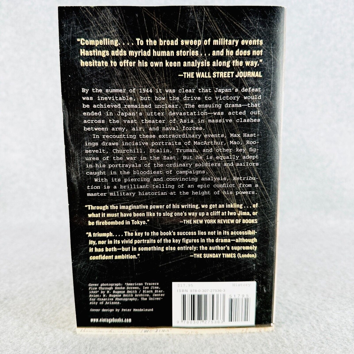 Retribution The Battle for Japan 1944 1945 Paperback by Max 