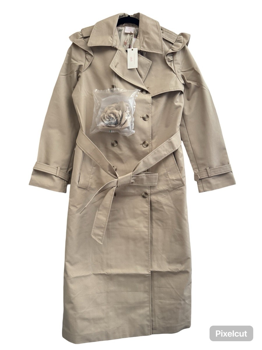 Gap x Loveshackfancy trench coat Size S | eBay