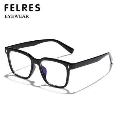 Men Women Square Anti Blue Light Eyeglasses Retro Clear Lens Glasses Frames  Hot