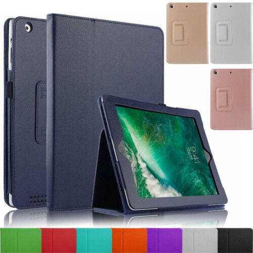 Funda de cuero con soporte tipo folio para Apple iPad 6º/5º 9.7 2018/17 iPad Air1 y Air 2 - Imagen 3 de 93
