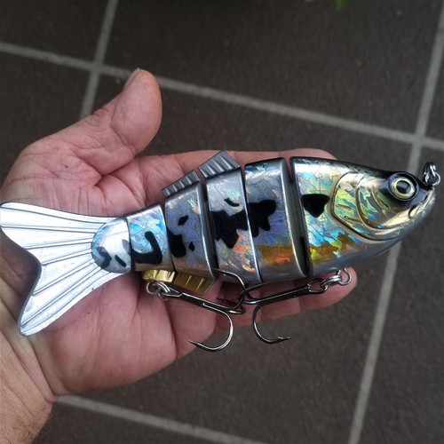 200mm 114g Swimbait Lures Jointed Casting Murray Cod Tuna Mahi Macks Kings GT - Picture 2 of 8