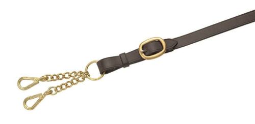 Shires Velociti Gara Leather Lead Rein, Large Newmarket Chain | Black or Havana - Picture 1 of 1