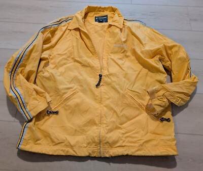 AE American Eagle Performance Yellow Zip Up Windbreaker Size M 