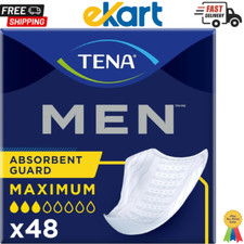 Tena Incontinence Guards for Men, Maximum Absorbency, 48 ct