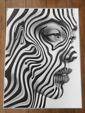 Optical Illusion Art Poster 18x24in