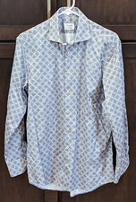 Stenstrom Fitted-Body Two-Fold Super-Cotton Button-Up Shirt - 15.5/39