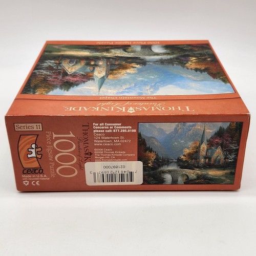 Thomas Kinkade The Mountain Chapel 1000 Piece Jigsaw Puzzle Ceaco Series 11 - Picture 3 of 7