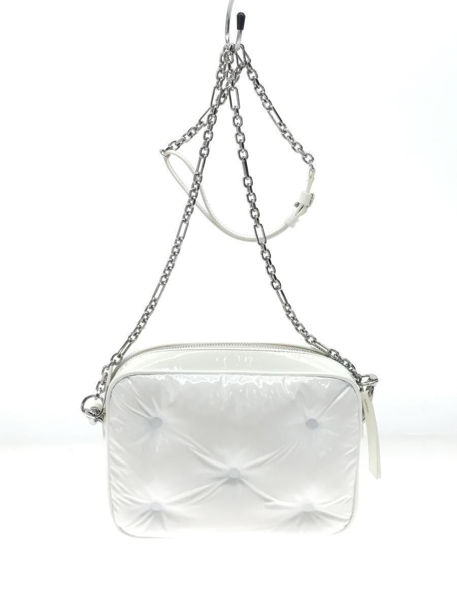 Maison Margiela Shoulder Bag GLAM SLAM Enamel White Solid Maison Margiela Shoulder Bag GLAM SLAM Enamel White Solid