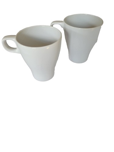 Syscoware 9486309 White Coffee/Tea Mug Cup Restaurant Style 8.5 Ozs Set Of  Two | eBay