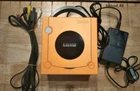 Nintendo GameCube Launch Edition Orange Game Console DOL-001 Adapter & AV Cable