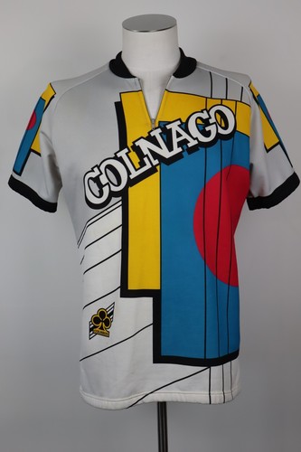 Maillot Cycliste Vintage Colnago Diadora - Manches Longues Violet/Rose - Taille L - Italie