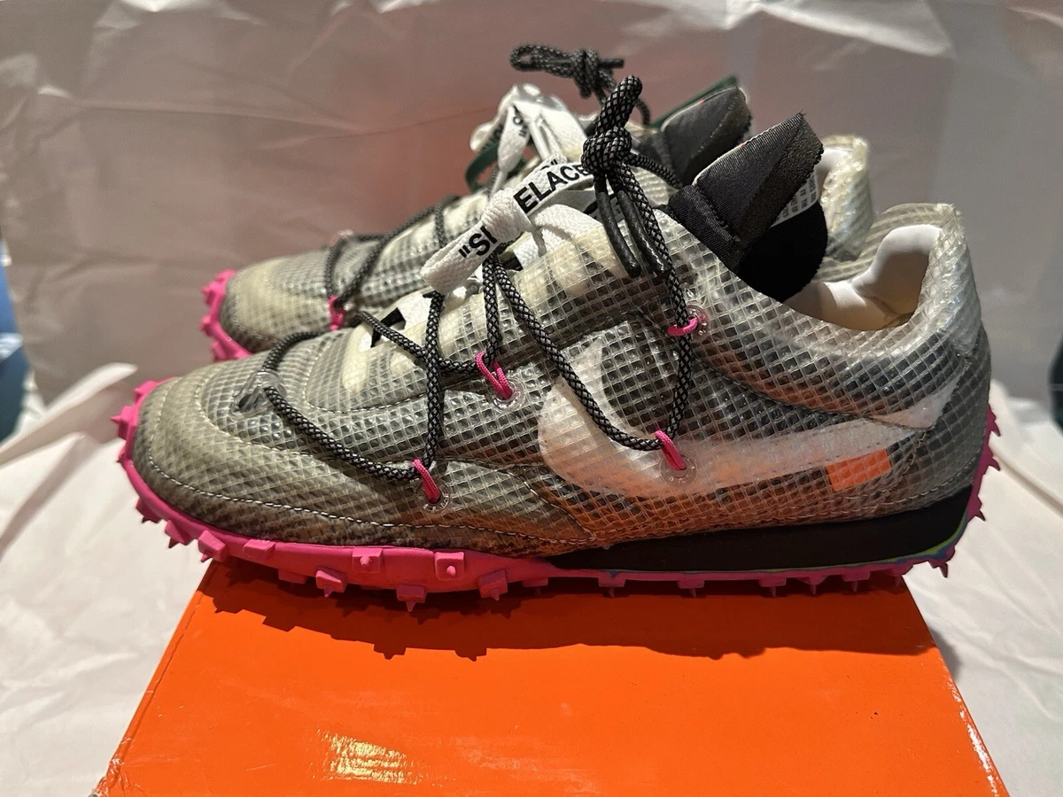 Nike x OFF WHITE Nike Waffle Racer Athletic Shoes for Women for