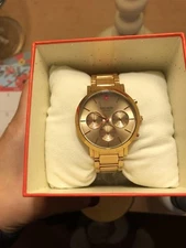 KATE SPADE Gramercy Watch 38mm Rose Gold Excellent Condition! *Needs Battery*