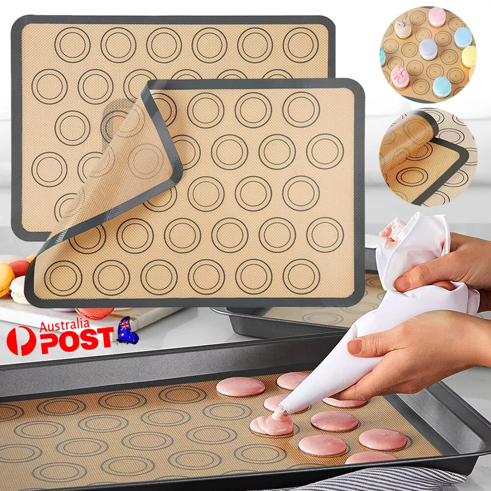 30 Cavities Macaron Baking Mat Non Stick Silicone Cake Macaroon Mould Pad  Sheet