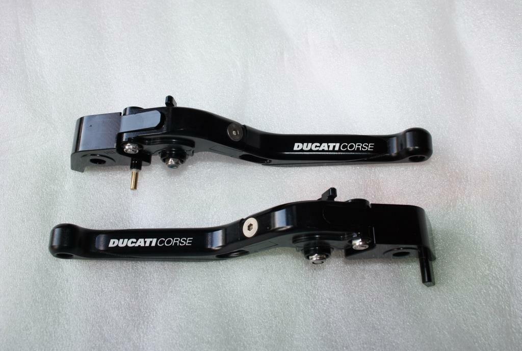 Leviers Ducati Panigale 1299 repliables alu cnc pour moto de piste