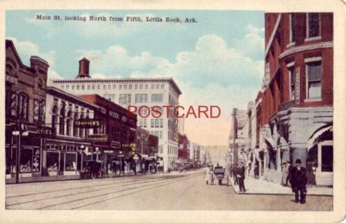 MAIN ST. LOOKING NORTH FROM Fifth, LITTLE ROCK, ARK. - Foto 1 di 2