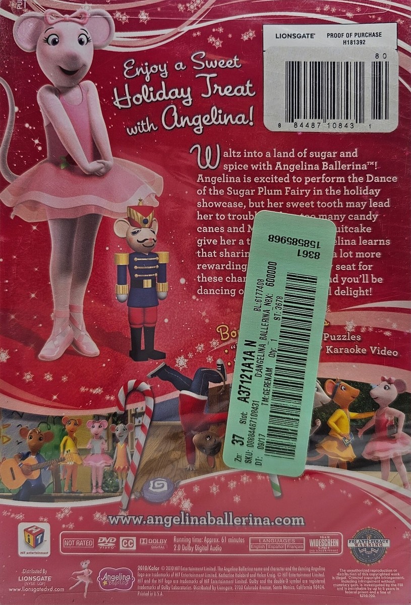 Angelina Ballerina: The Nutcracker Sweet (DVD, 2010) New/Sealed