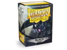Classic Black 100ct Dragon Shield Sleeves Standard Size