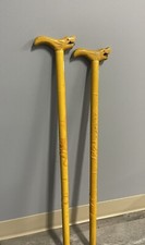 Yellow-Gold Vintage Walking Stick- Two Different Sizes- Minimum Age Of 25 To Use