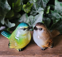2 X Meise Sperling ZaunköNig Klein Singvogel Dolomit Figur Vogel VöGel Birds