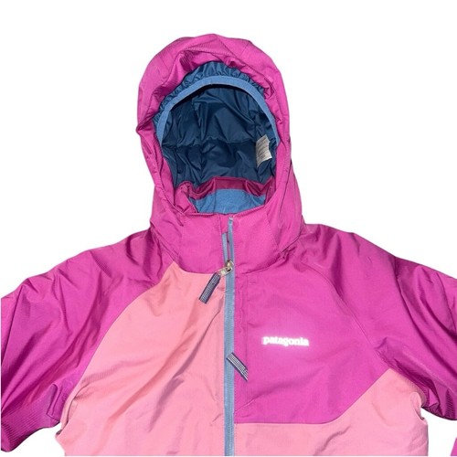 Girls Patagonia Snowbelle Jacket Size Medium ski snowboard full zip pink - Picture 2 of 6