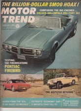 Mar 1967 MOTOR TREND US Mag PONTIAC FIREBIRD GALAXIE 390 IMPALA 396 FURY 383