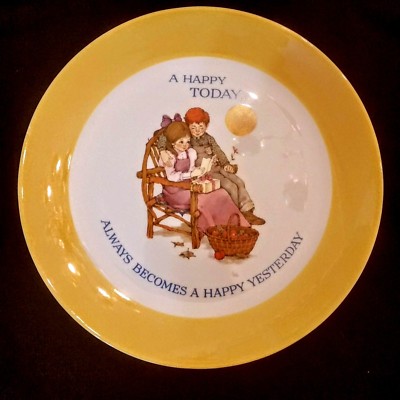 Keepsake Dear Hearts Gibson Plate 1973 Leslie A Happy Today Cookie Gift Tray