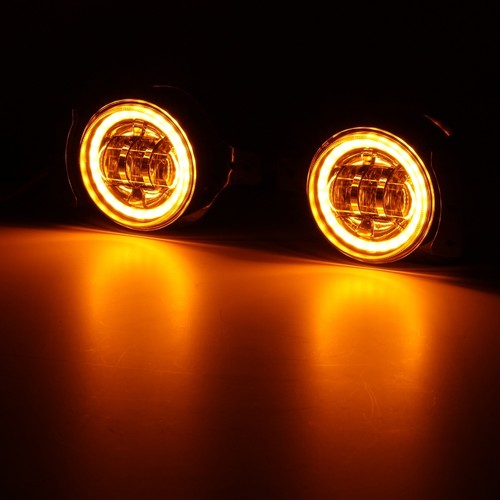 Amber White LED Fog Lights DRL For Jeep Wrangler JL 2018-2022 Front Bumper Lamp - Picture 8 of 12