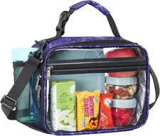 Clear Lunch Bag for Boys - Reusable Clear Lunch Box for School with Adjustable S