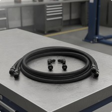 Gearbox Cooler Line Kit 6AN Gearbox Cooler Line with Fittings Braided Aluminum