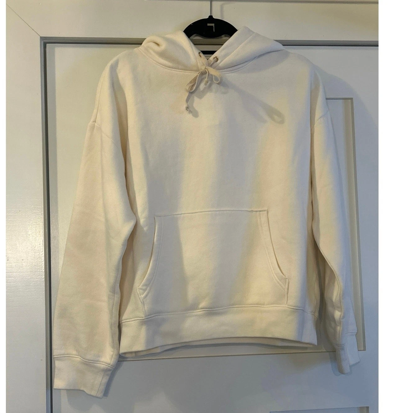 OFF WHITE J. Felpa con cappuccio Crew Heritage in pile avorio media