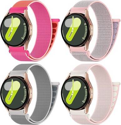 Nylon Geflochtenes Armband 20mm für Samsung Galaxy Watch 4-7 Active 2 Gear Sport