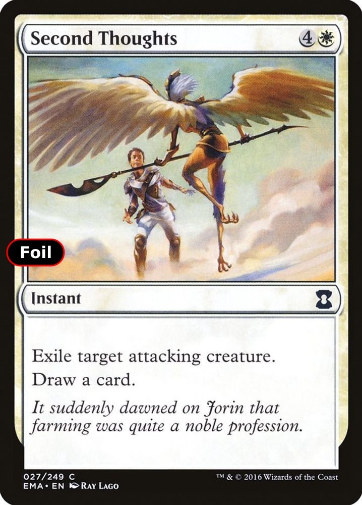 Foil Second Thoughts - 27 - NM - Eternal Masters