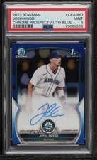 2023 Bowman Chrome Prospect Blue Refractor 27/150 Josh Hood PSA 9 MINT Auto 0y2q