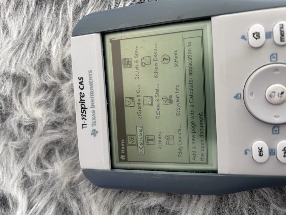 Texas Instruments TI-NSPIRE CAS Graphing Calculator Clickpad Gray w/Cover…Tested - Image 2 of 4