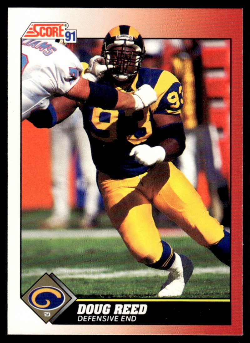 1991 Score Doug Reed Los Angeles Rams #211 9042