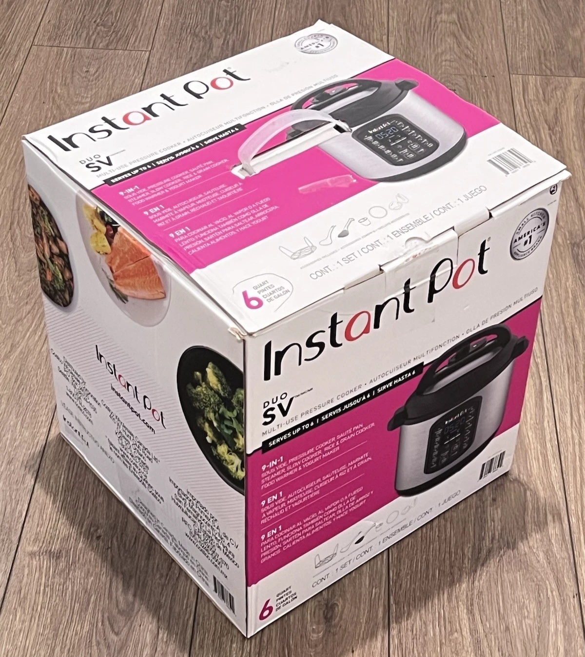 Instant Pot DUO SV 6-Quart 9-in-1 Multi-Use Pressure Cooker With Accessories