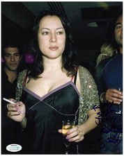 Jennifer Tilly Signed Autographed 8x10 Cigarette and Drink Photo ACOA