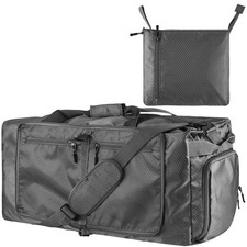 60L Duffle Bag with Shoes Compartment - Foldable Large Capacity Travel Duffel...