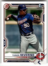 2021 Bowman #BP-140 Yunior Severino Prospects Minnesota Twins Baseball