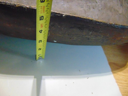 Vtg Antique Wood 2 Handled Dough Bowl Trencher Primitive Farmhouse 23 1/2" long - Bild 7 von 12
