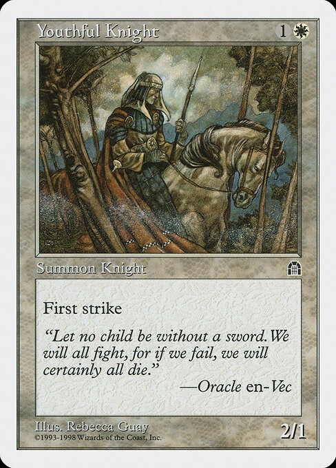 Youthful Knight NonFoil Anthologies 19 NM MTG