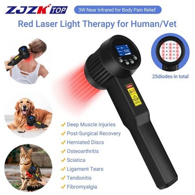 3W NIR Red Light Laser Therapy Device Home Clinic Hip Pain Relief Physiotherapy