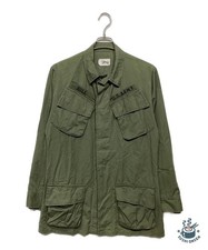 US ARMY 70s Jungle Fatigue Jacket Size: Smallーlong Green Men 8405-935-4706