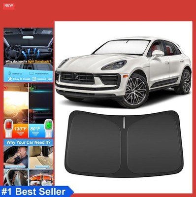 Windshield Sun Shade Custom Fit Foldable 240T Polyester UV Block SPF100 UPF 50+