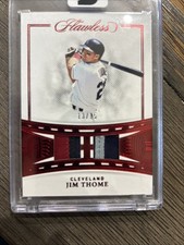 2022 Panini Flawless - Legendary Materials Jim Thome #LM-JT Ruby /15 (MEM)